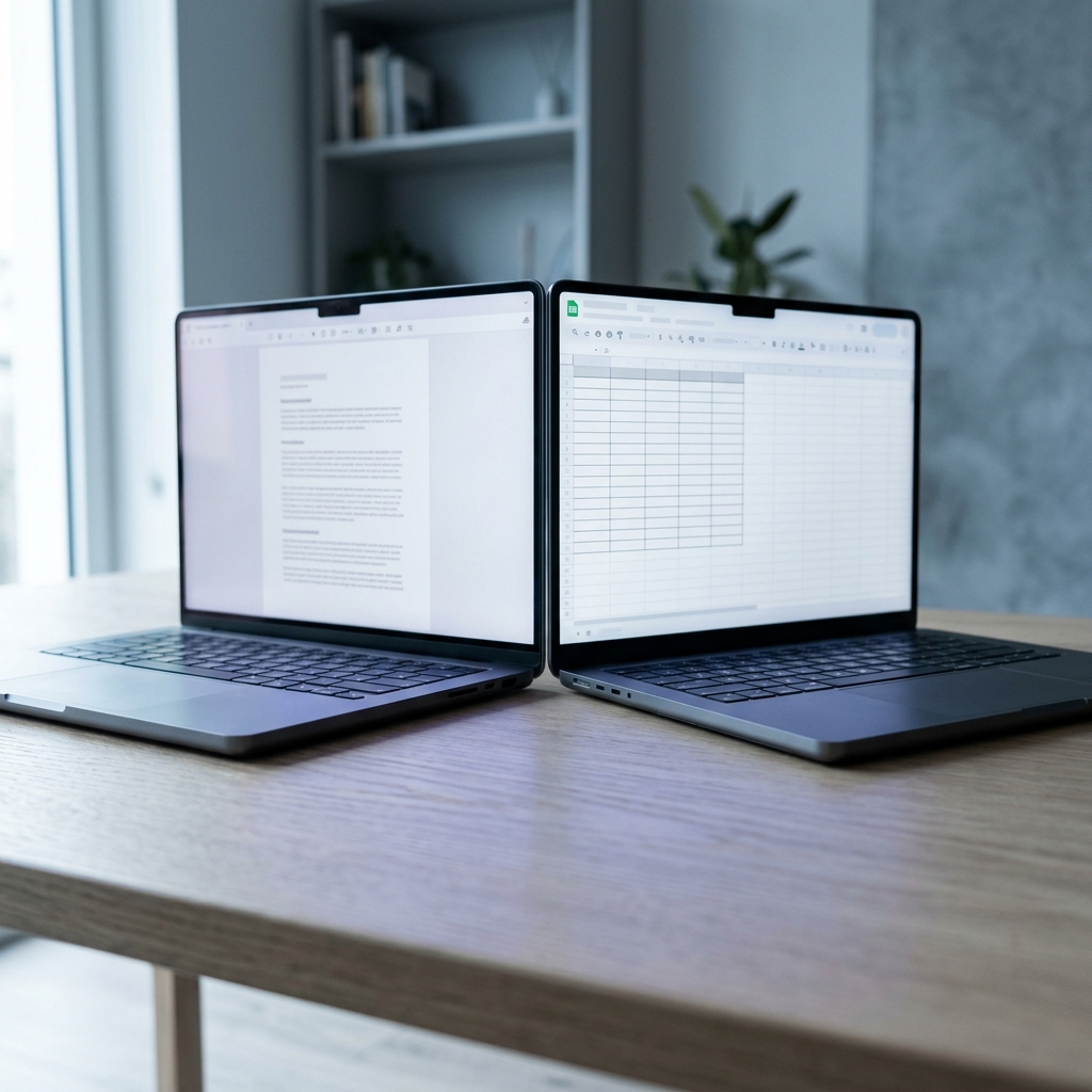 PDF y Excel lado a lado