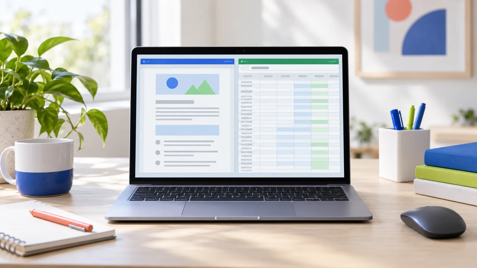 PDF y Excel lado a lado